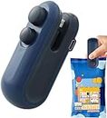 SHOPPOSTREET Portable Mini Sealing Machine, 2 in 1 USB Rechargeable Magnetic Heat Sealing & Cutting, Bag Sealer, Plastic Bags Sealing Machine