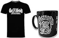 GMG Gas Monkey Garage OG Logo Mens Gents Black T Shirt with BSB Coffee Mug (X-Large)