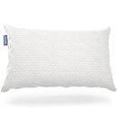 Cosy House Collection Luxury Bamboo Shredded Memory Foam Pillow Adjustable Fit Zipper Fill Removable - Ultra Soft, Cool & Breathable Hypoallergenic Pillow Cover (Queen)