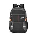 Safari Omega spacious/large laptop backpack with Raincover, college bag, travel bag for men and women, Black