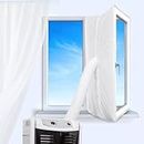 Aozzy Window Seal for Portable Air Conditioner/Tumble Dryer, Works with Any Mobile A/C Unit, Stop Hot Air Coming, Easy to Install, No Need for Drilling (Window Seal 400CM-White)