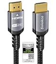 Sniokco 10K 8K 4K Certified HDMI Cable 48Gbps 10 FT, Ultra High Speed HDMI® Cable Aluminum 4K@120Hz 10K 8K@60Hz, DTS:X, HDCP 2.2 & 2.3, eARC HDR 10 Dolby Compatible with PS5/Blu-ray/Roku TV