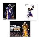 Tallenge - Kobe Bryant - Sports Basketball Poster - Small Poster (Paper,12 x 17 inches, Multicolour) - Set of 3