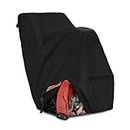 Porch Shield Snow Blower Cover - Snowblower Waterproof Heavy Duty for Most Two Stage Thrower Cover 65" x 33" x 50" Black