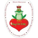 Toilet Tattoos Whimiscal King For A Day Toilet Seat Sticker Decal in Green/Red | 12 W x 15 D in | Wayfair TT-0003-O