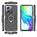 Kukoufey Compatible with Vivo Y36 5G Case Cover,Compatible with Vivo Y27 5G 2023 Case Cover,Bracket Shell Compatible with Vivo Y36 5G / Y36 4G V2247 Case Black