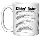 banytree NCIS Gibbs' Rules Coffee Mug, White