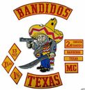 Bandidos Patches Bikerweste zum Aufbügeln Jacke