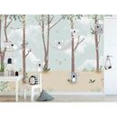 GK Wall Design Cute Baby Koalas On Hammock Animals Trees Child Removable Textured Wallpaper Non-Woven in Gray | 150 W in | Wayfair
