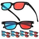 Parliky 10 Pcs 3D Glasses Light Projector for Glasses for Computer Light Glasses Computers Accessories 3D Glasses for Movies at Home 3D Glasses for Tv Abs Projector Glasses Television