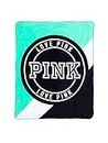 Victoria's Secret PINK Plush Blanket Seafoam