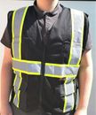 FX Two Tone HI-VIS Black Safety Vest with 4 Front Pocket (FXSV1001)
