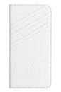 adidas Originals Kompatibel mit iPhone 6 Plus Hülle, schützende Folio PU Booklet Handyhülle, Weiß