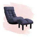 Trule Swivel Floor Lazy Chair Reclining Adjustable Lounge Gaming Chair Cotton in Gray | 35.8 H x 45.3 W x 22.8 D in | Wayfair