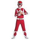 Disguise Costumes Red Power Rangers Fancy Dress Costume for 7 to 8 Years