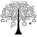 Family Tree Photo Frame Decals Removable Decorative Painting Supplies and Wall Treatments Stickers for Living Room Bedroom