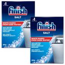 2 x Finish Dishwasher Salt 4kg Soften Water to Prevent Limescale & Watermarks