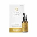 Brinton d'experts Vitamin C Serum with Green Tea, Ferulic Acid, Hyaluronic Acid | Correction of Age Spots, Dark Spots & Acne Spots | Reduces Fine Lines & Wrinkles | For All Skin Types 30ml
