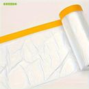 Pre-taped Masking Film, Clear Plastic Sheeting Plastic Drop Cloths For Painting, Automotive Appliance, Plastic Sheeting Cover For Home Painting