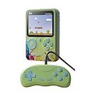 Retro Handheld G5 Game Console, Retro Video Game Console with 500 Classical FC Games, 3.0-Inch Screen 1020mAh Rechargeable Battery Support for Connecting TV and Two Players (Matcha Green)