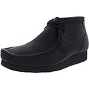 Clarks Men's Shacre Boot Ankle, Black Leather, 12