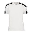 adidas Squad 21 Jsy Ss Camiseta, Blanco/Negro, L Hombre