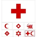 Red Cross Flag Crescent Crystal Lion with Sun Red Star David IFRC Banner Garden Flag Home House