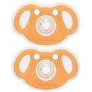 Mobella Koala Pacifiers 0-3 Months, Silicone Baby Pacifier for Breastfed Babies, Soft Nipple Newborn Soother, BPA-Free Binkies, Orthodontic, Symmetrical AND Curves Shield Design, Day Time 2 Pack