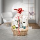 Create Your Own Round Wicker Gift Hamper Diy Basket With Handle For Christmas