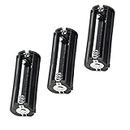 3 x 1.5V AAA Cylindrical Battery Protective Cove Bracket for Flashlight Torch, Pack of 3