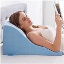 NOFFA Reading Pillow, Memory Foam Ergonomic Wedge Pillow, Adult Bed Rest Pillows,Sofa, Back Support for Sitting Up in Bed, Backrest Lounge Cushion, Leg Elevation Pillow, Incline Cushion for Sleeping