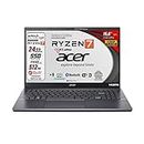 Acer Notebook portatile, Ryzen 7 5825 8 CORE, RAM 24Gb, SSD da 512 Gb, Display 15,6" Full HD, tastiera retroilluminata, 4 usb, wi-fi 6, hdmi, lan, Win 11 Pro, Preconfigurato, garanzia Italia