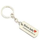 MorningVale keychain Customize Personalized Drive Safe Daddy Keychain We Love You Father Gifts Christmas Valentines Birthday for Dad from Daughter (DRIVE SAFE-2)