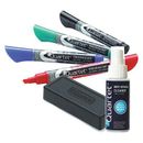 QUARTET 5001M-4SKA Dry Erase Marker Set, Chisel Tip, Assorted Colors, PK4