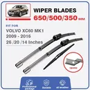 Front Rear Wiper Blades Brushes For VOLVO XC60 MK1 2009 - 2016 XC 60 Coaster Windscreen Windshield