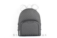 Michael Kors Jaycee Large Zip Pocket Signature MK Logo Backpack School Bag