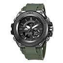 V2A Chronograph Analogue and Digital Sports Watch for Men (Green)