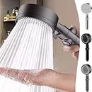 Powerful Shower Head With Handheld - High Pressure Adjustable 8 Spray Modes Body Coverage Powerful Rain Showerhead - Power Wash for Hard Water Showerhead for Bathroom Early Prime Of Day Deals 2024