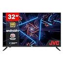 JVC 32 inch Smart TV | Full HD Edgeless Android TV | 32" Television with Built-in Chromecast, LED Display | Remote Control with Voice Commands via Google Assistant | 10000 Apps | AV-H323115A11