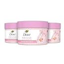 Dove Body Scrub For Silky Smooth Skin Himalayan Salt & Rose Oil Exfoliating Body Scrub that Restores Skin's Natural Nutrients 298 g