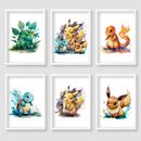 Pokémon Wall Art Cartoon Gaming Retro Poster Print Picture Gift Home A4 A3