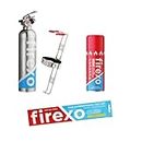 Firexo Home Working Fire Safety Pack - Multipurpose Fire Extinguisher Pack for All Fires