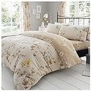 Gaveno Cavailia - Parure de lit de Luxe avec Housse de Couette et taie d'oreiller en Polyester-Coton - Motif Fleurs et Oiseaux - King Size (230 x 220cm)