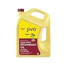 Jivo Cold Pressed oil Groundnut Oil - 5 Litre | Peanut Oil |Natural Cooking Oil | Chemical Free (Pack of 1)