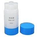 GROVENT® 1 PCS (Label) Plain 5 Cms Refillable Shampoo Cream Lotion Storage Plastic Container Bottle (4 Compartment Blue)
