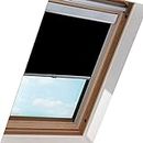 EINFEBEN Dachfenster Rollo Verdunkelungsrollo für Dachfenster / 206 Schwarz (52.0x98.4cm)/ Verdunkelung & Thermo Hitzeschutz