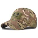 Cappelli da baseball mimetici da uomo K-9 all'aperto caccia pesca esercito militare nuovi