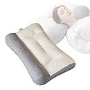 Mystoneer Super Ergonomic Pillows for Sleeping, 2 Pack with Multiple Purchase Options (Gray,Medium (15.75"*23.62", Pack of 1))