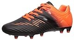 Vizari Liga FG Soccer Shoes for Kids, Firm Ground Outdoor Soccer Shoes for Kids, Black/Orange, 10.5 Little Kid