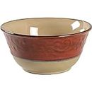 Pier 1 Imports Pier 1 Red Scroll Soup Cereal Bowl